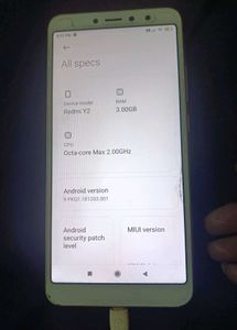 Redmi y2 mobile phone (Rose Gold) 3gb/32gb