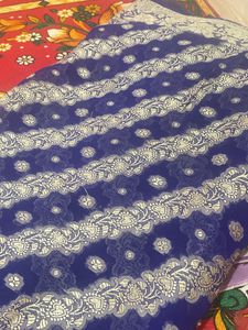 Navy Blue Colour Saree