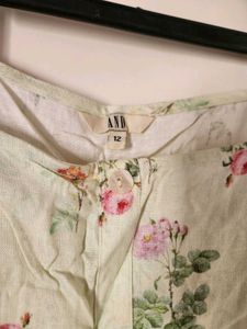 Floral Square Neck Top