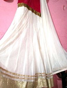 ✨pink 💕 &amp; Gold Embroidered Ethnic Gowns 👗