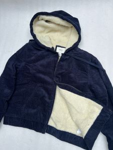 Vintage Corduroy Sherpa-Lined Hoodie