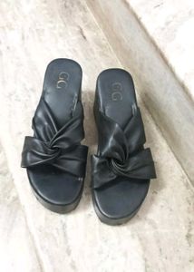 Black Platform Sandals/ Wedges brand new