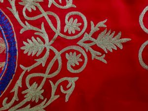 Partywear Red Kurta With Inner