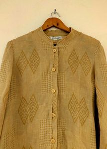 khadi jute style shirt korean branded new