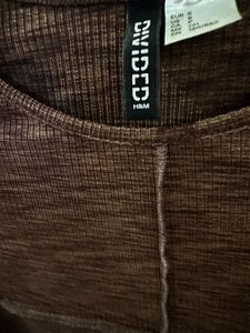 H&amp;M Brown crop Top