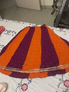 Striped Ethnic Skirt