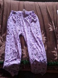 Purple Patterned Lounge Pants