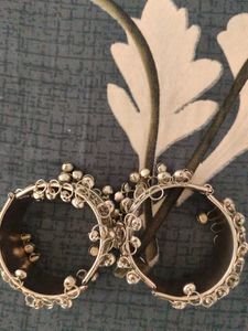 Oxidized Silver Tone Ghungroo Bracelet/Anklet
