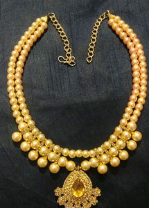 Golden Beads Nacklace  For Women