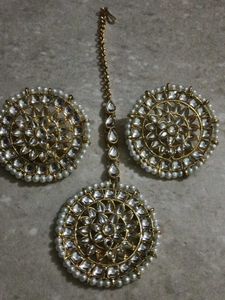 Elite Chunky Earing And Maangtika