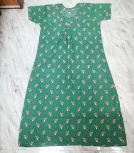 Sea Green Nighty Gown For Women