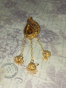 Elegant Gold-tone Jhumka Earrings