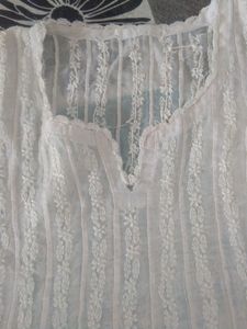 women voile cotton lacknow kurti