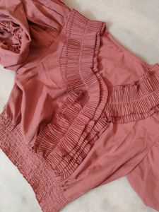 Cute Peach Crop Top