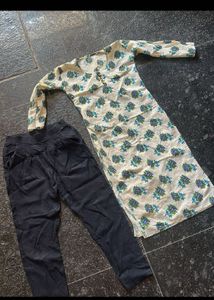 Floral Kurta with Pants Set