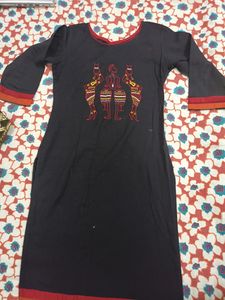 Black Daily wear Women Kurti