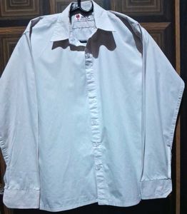 Men's Pure Cotton White Shirt