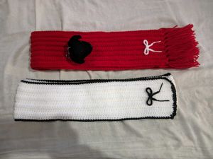Combo: Handmade Crochet Muffler, Scarf &amp; Keychain