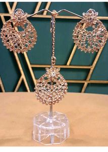 Gorgeous Gems Brass Rose Gold Jewellery Set