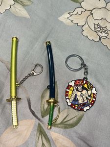 swords and ace keychain