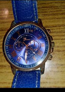 Vintage Geneva Blue Watch