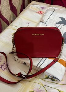 Mk Red Sling Bag