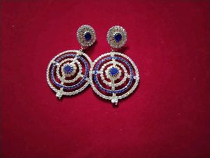 Elegant Blue Stone Earrings