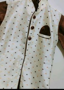 Brown 🟤Bajirao Style Kurta Set 3- 4 Year Boy