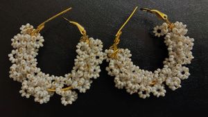 Beaded Hoop Earrings