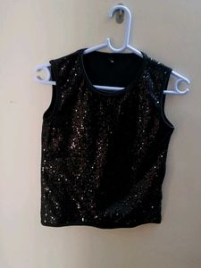 Sequin Sleeveless Top