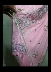 Baby Pink Rasgulla Dress . Heavy Duppata