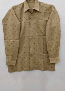 Vintage Patterned Long Sleeve Shirt