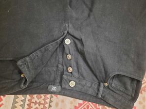 wide leg black jeans