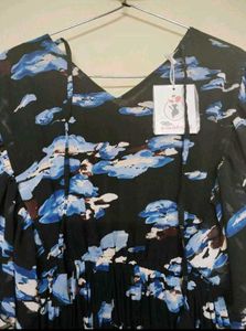 Blue Floral Maxi Dress