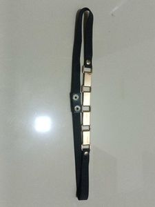 Black & Gold Elastic Belt