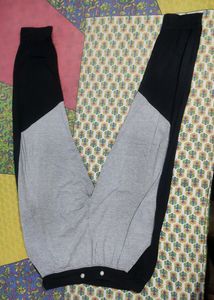 Mens Joggers Black And Gray Colour Stretchable