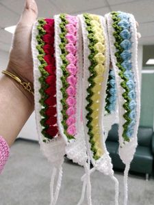 Crochet tulip Headbands One Headband