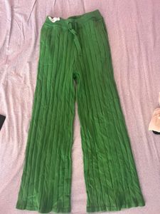 Green Pleated Pant