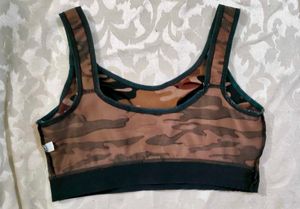Camouflage Print Bra