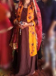 Elegant Brown Ethnic Dress
