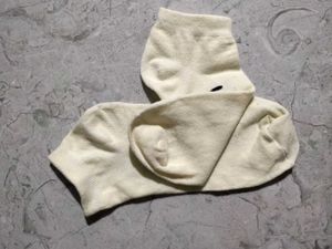 Pure Cotton Off White Colour Socks For You