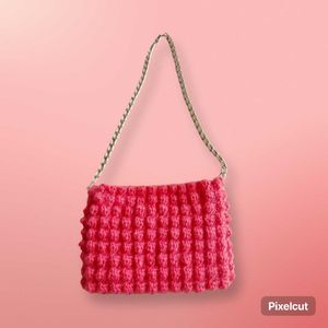 Mini Bubble Bag With Chain Strap