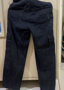 Women Black Cargo Pants