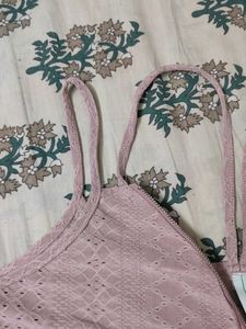 Pink Lace Cami Top