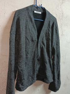PLUS SIZE Winter Knit Cardigan Sweater Grey