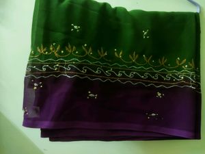 Green Colour Saree💚💚