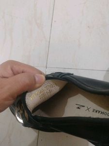 Black Loafers with Gold Chain Detail size 35/36