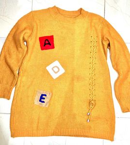 Unique Mustard Knit Sweater 💛🧡