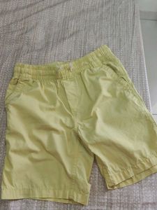 Yellow Pull-On Shorts
