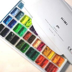 HIMI 36 Color Paint Palette Twin Cup